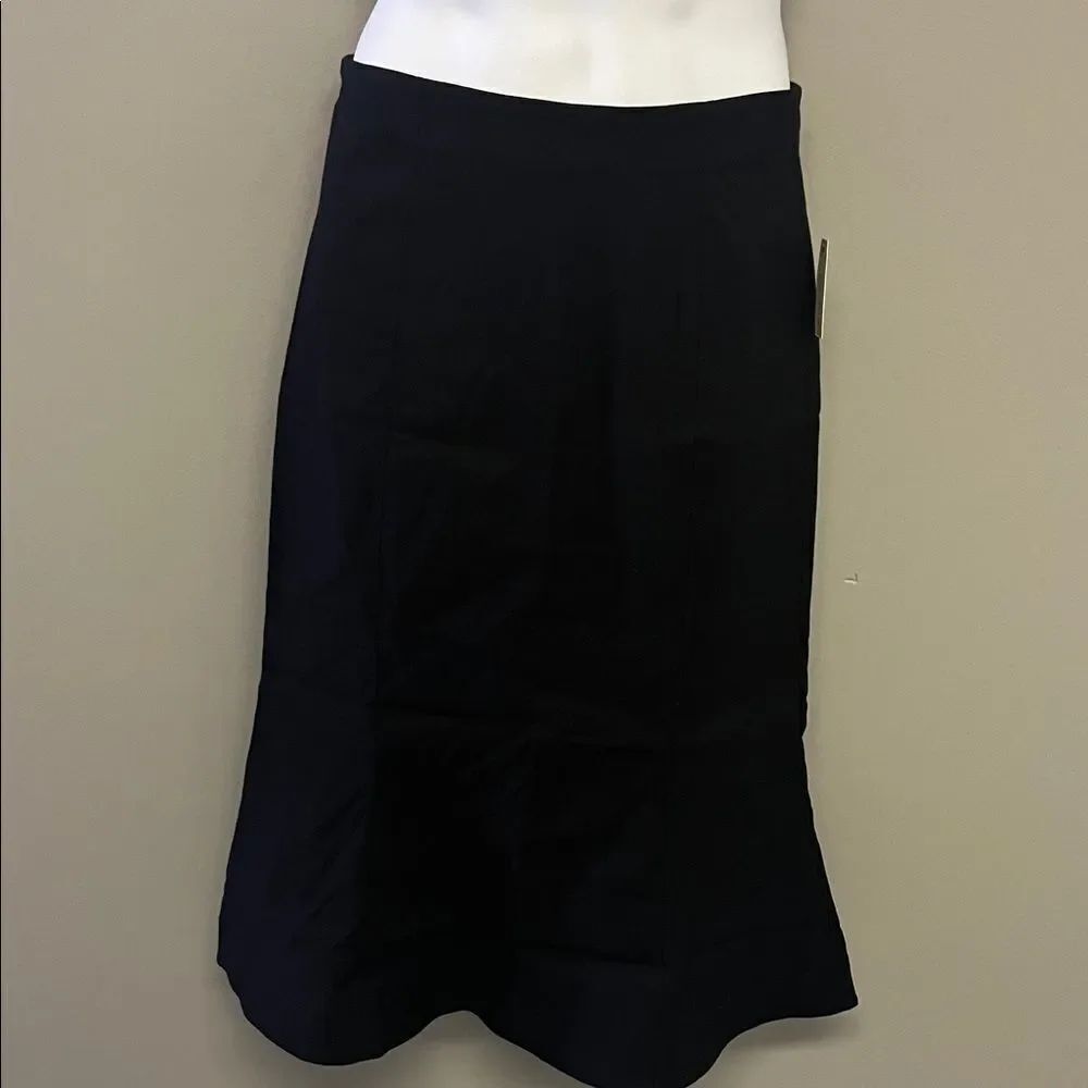 By Anthropologie Cecily Fit & Flare MIDI Skirt Maeve Black Women Skirt Medium